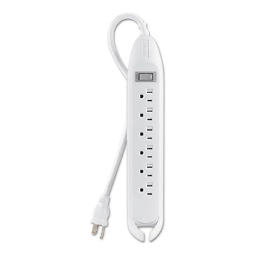Belkin® Power Strip, 6 Outlets, 12 Ft Cord, White freeshipping - TVN Wholesale